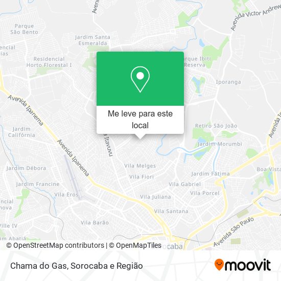 Chama do Gas mapa