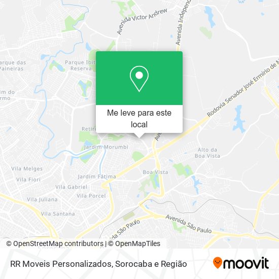 RR Moveis Personalizados mapa