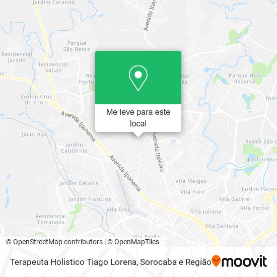 Terapeuta Holistico Tiago Lorena mapa