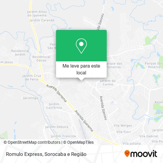 Romulo Express mapa