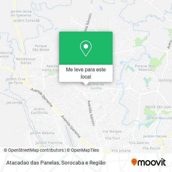 Atacadao das Panelas mapa