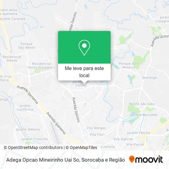 Adega Opcao Mineirinho Uai So mapa