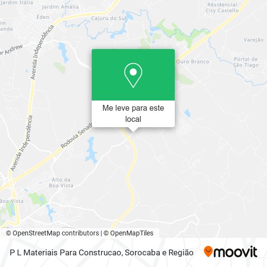 P L Materiais Para Construcao mapa