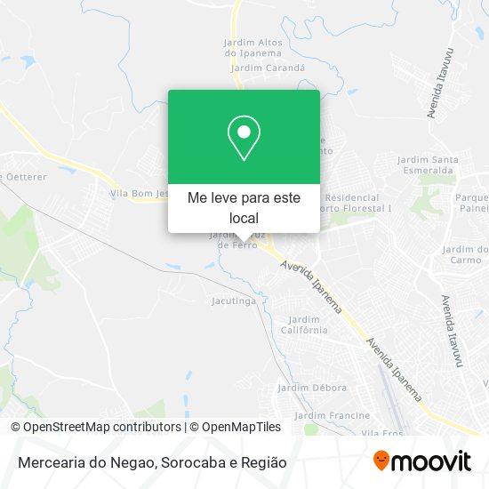 Mercearia do Negao mapa