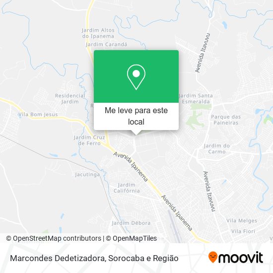 Marcondes Dedetizadora mapa