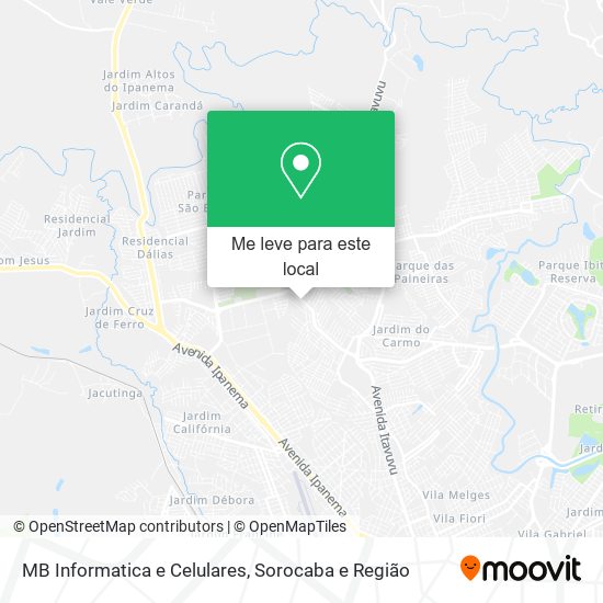 MB Informatica e Celulares mapa