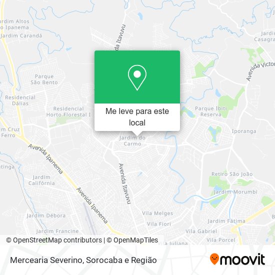 Mercearia Severino mapa