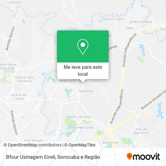 Bfour Usinagem Eireli mapa