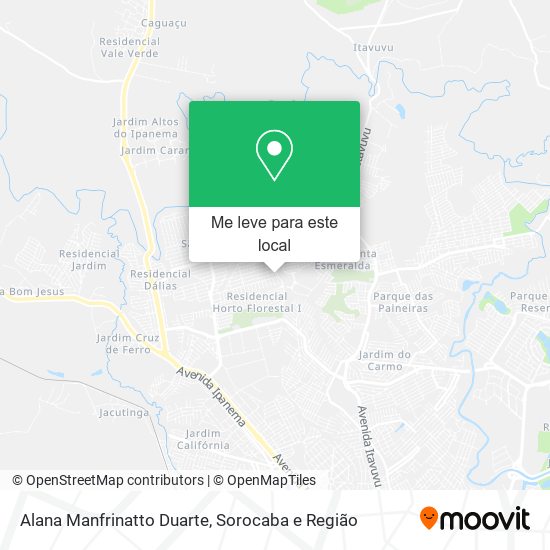Alana Manfrinatto Duarte mapa