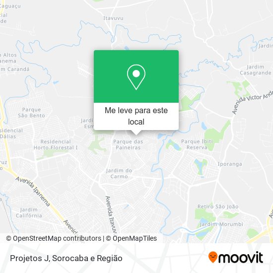 Projetos J mapa