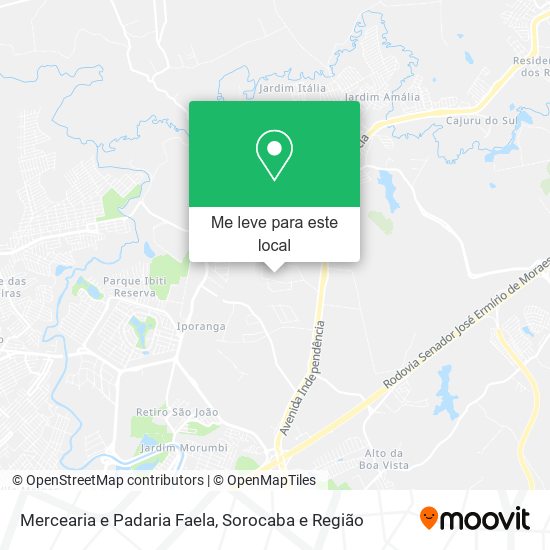 Mercearia e Padaria Faela mapa