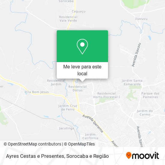 Ayres Cestas e Presentes mapa