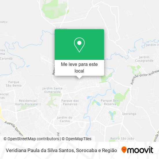 Veridiana Paula da Silva Santos mapa