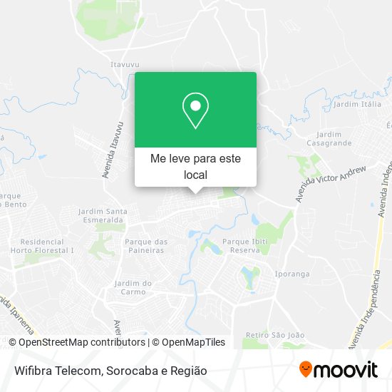 Wifibra Telecom mapa