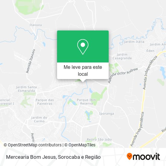 Mercearia Bom Jesus mapa