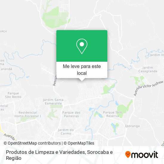 Produtos de Limpeza e Variedades mapa