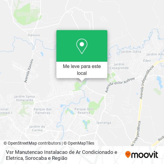 Vsr Manutencao Instalacao de Ar Condicionado e Eletrica mapa