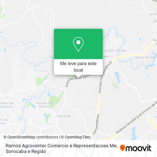 Ramos Agrocenter Comercio e Representacoes Me mapa