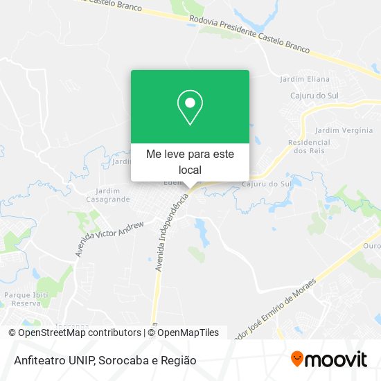 Anfiteatro UNIP mapa