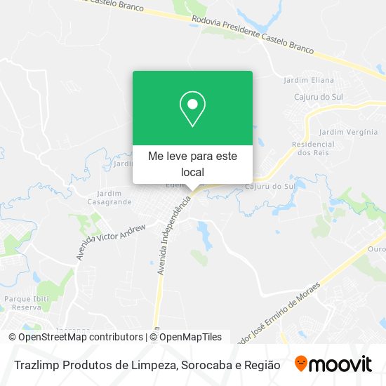 Trazlimp Produtos de Limpeza mapa