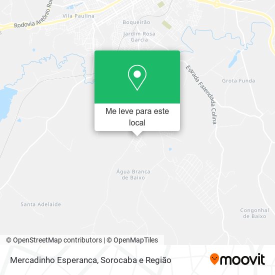 Mercadinho Esperanca mapa