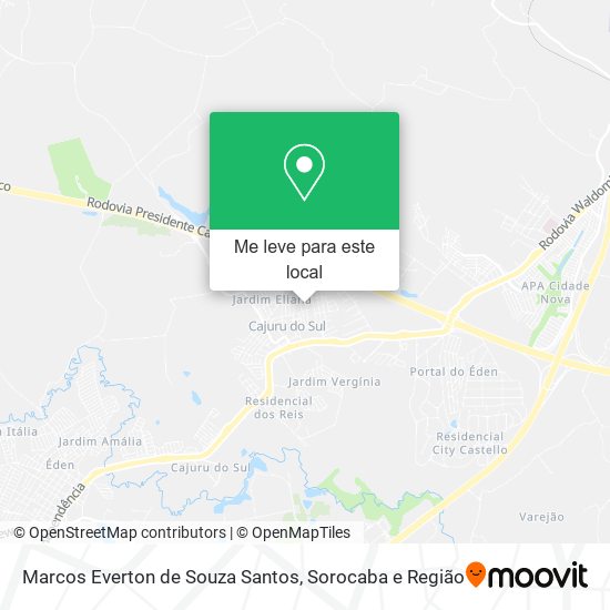 Marcos Everton de Souza Santos mapa