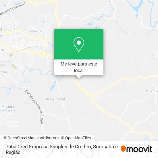 Tatui Cred Empresa Simples de Credito mapa