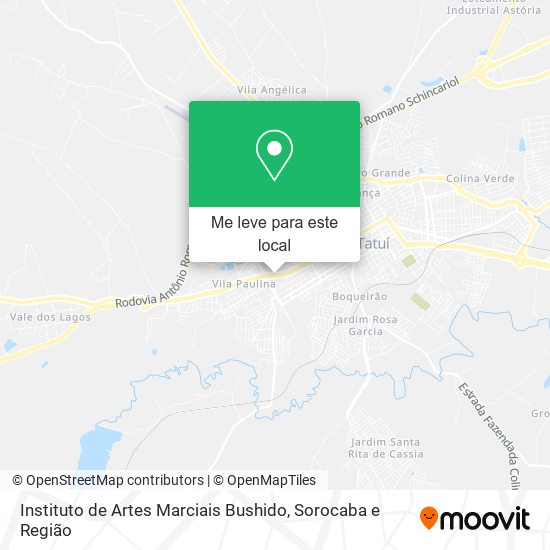 Instituto de Artes Marciais Bushido mapa