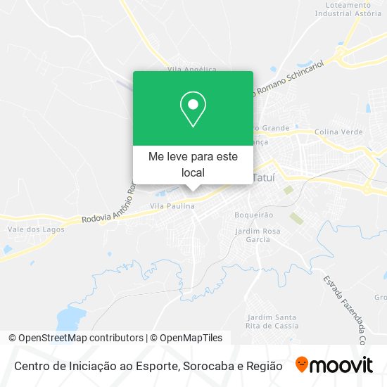 Centro de Iniciação ao Esporte mapa