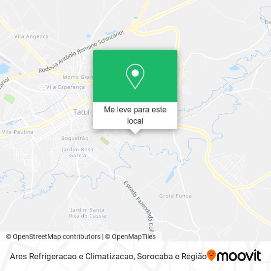 Ares Refrigeracao e Climatizacao mapa