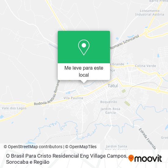 O Brasil Para Cristo Residencial Eng Village Campos mapa