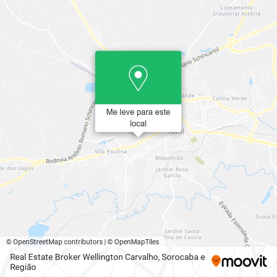 Real Estate Broker Wellington Carvalho mapa