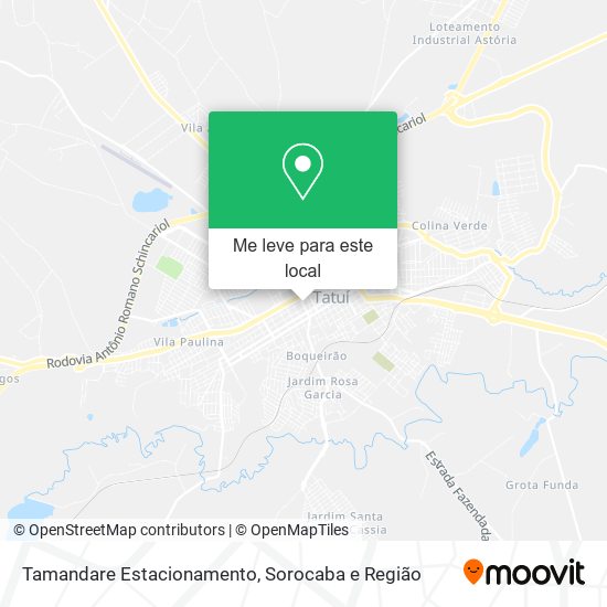 Tamandare Estacionamento mapa