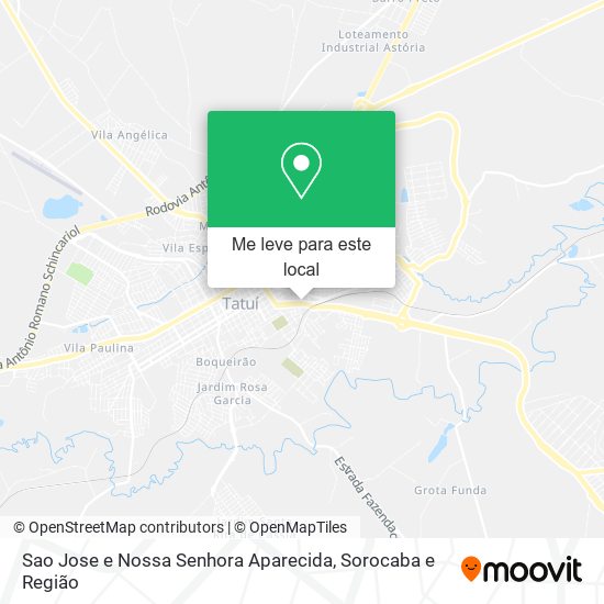 Sao Jose e Nossa Senhora Aparecida mapa