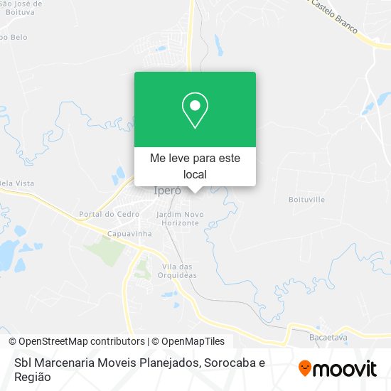 Sbl Marcenaria Moveis Planejados mapa