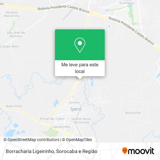 Borracharia Ligeirinho mapa