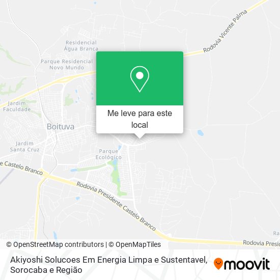 Akiyoshi Solucoes Em Energia Limpa e Sustentavel mapa