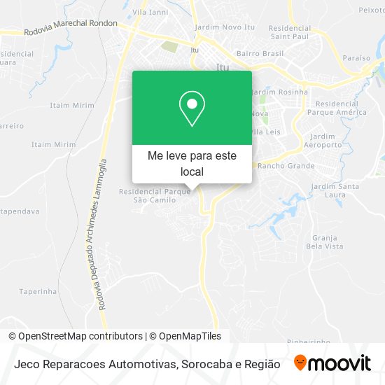 Jeco Reparacoes Automotivas mapa