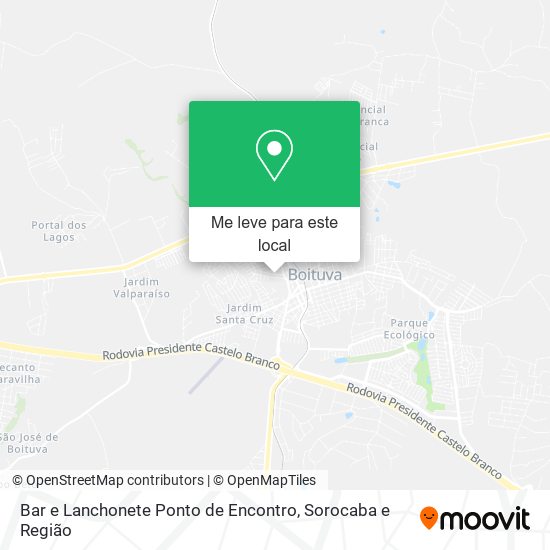 Bar e Lanchonete Ponto de Encontro mapa