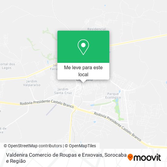 Valdenira Comercio de Roupas e Enxovais mapa