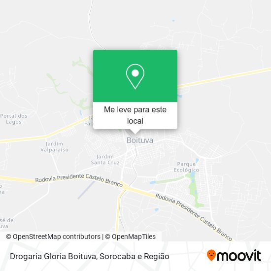 Drogaria Gloria Boituva mapa