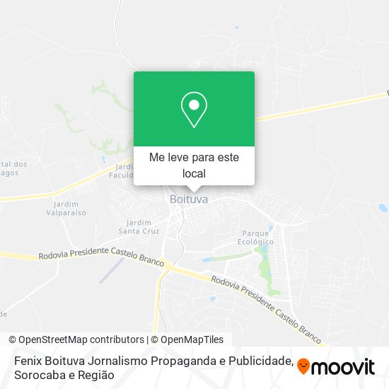 Fenix Boituva Jornalismo Propaganda e Publicidade mapa