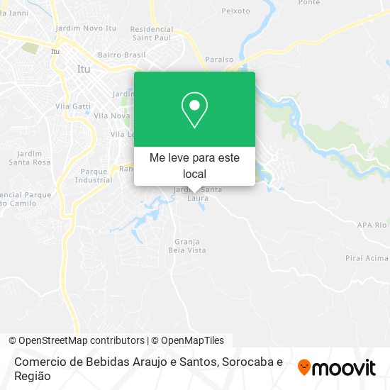 Comercio de Bebidas Araujo e Santos mapa