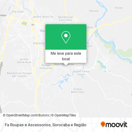 Fa Roupas e Ascessorios mapa