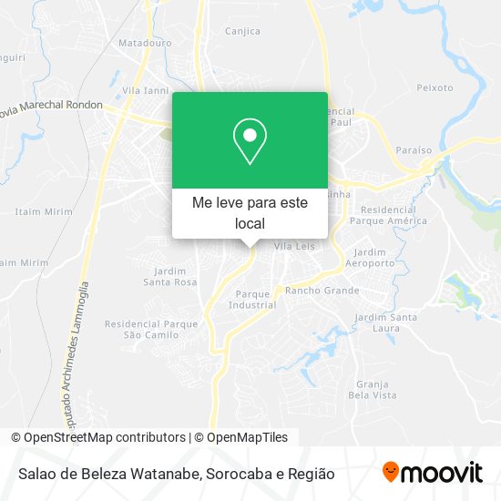 Salao de Beleza Watanabe mapa