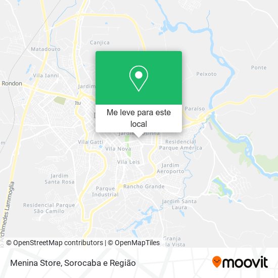 Menina Store mapa