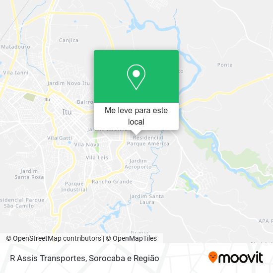 R Assis Transportes mapa