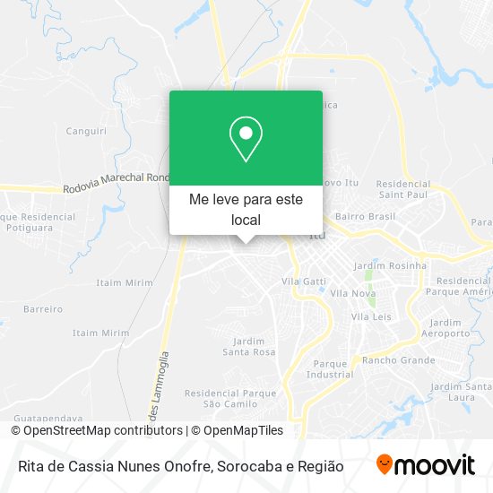 Rita de Cassia Nunes Onofre mapa