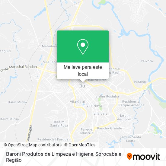 Baroni Produtos de Limpeza e Higiene mapa