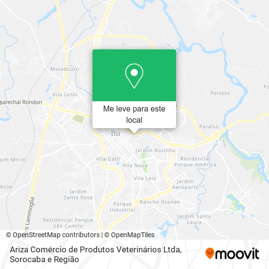 Ariza Comércio de Produtos Veterinários Ltda mapa